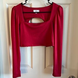 Size Small Live In the Moment long sleeve crop top